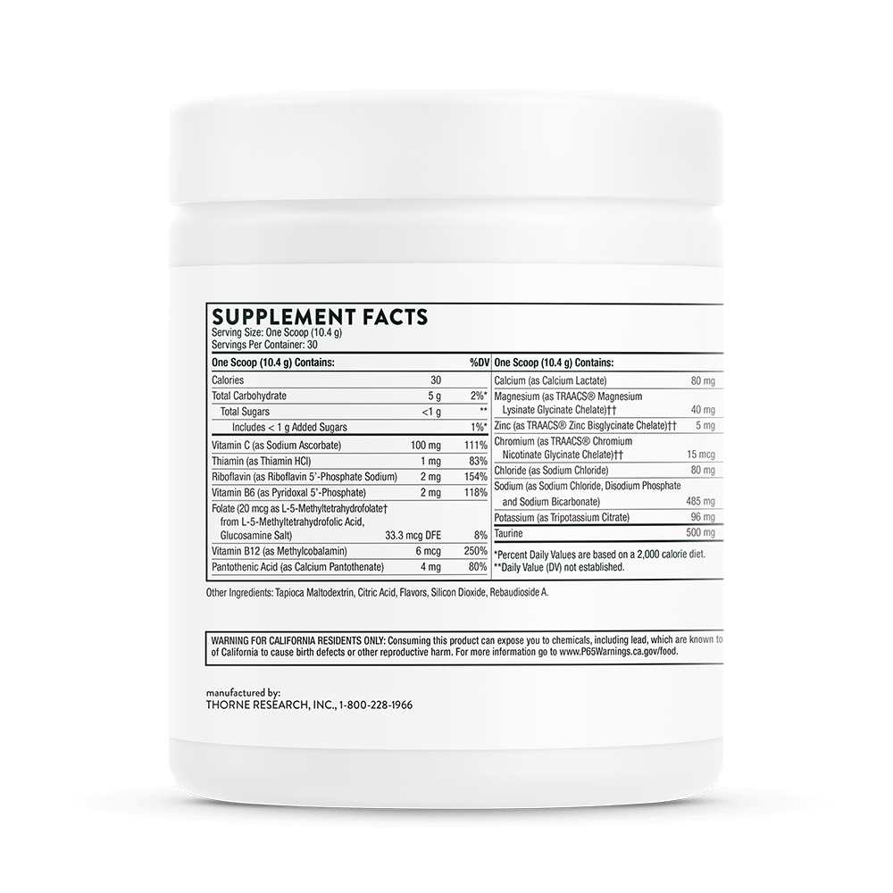 Thorne Catalyte – Lemon Lime Electrolyte Powder (312g) thumbnail 2