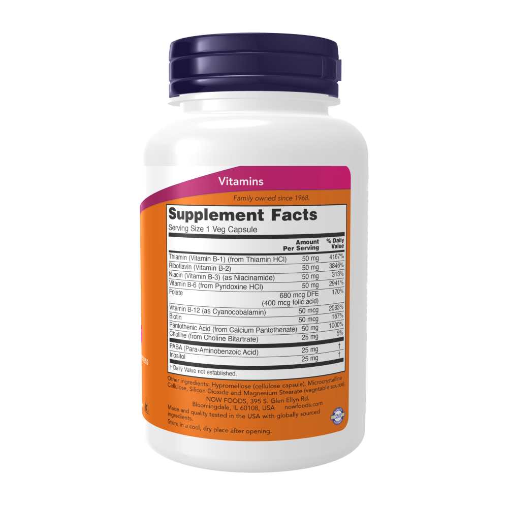 Now Foods B-50 – 100 Veg Capsules thumbnail 3