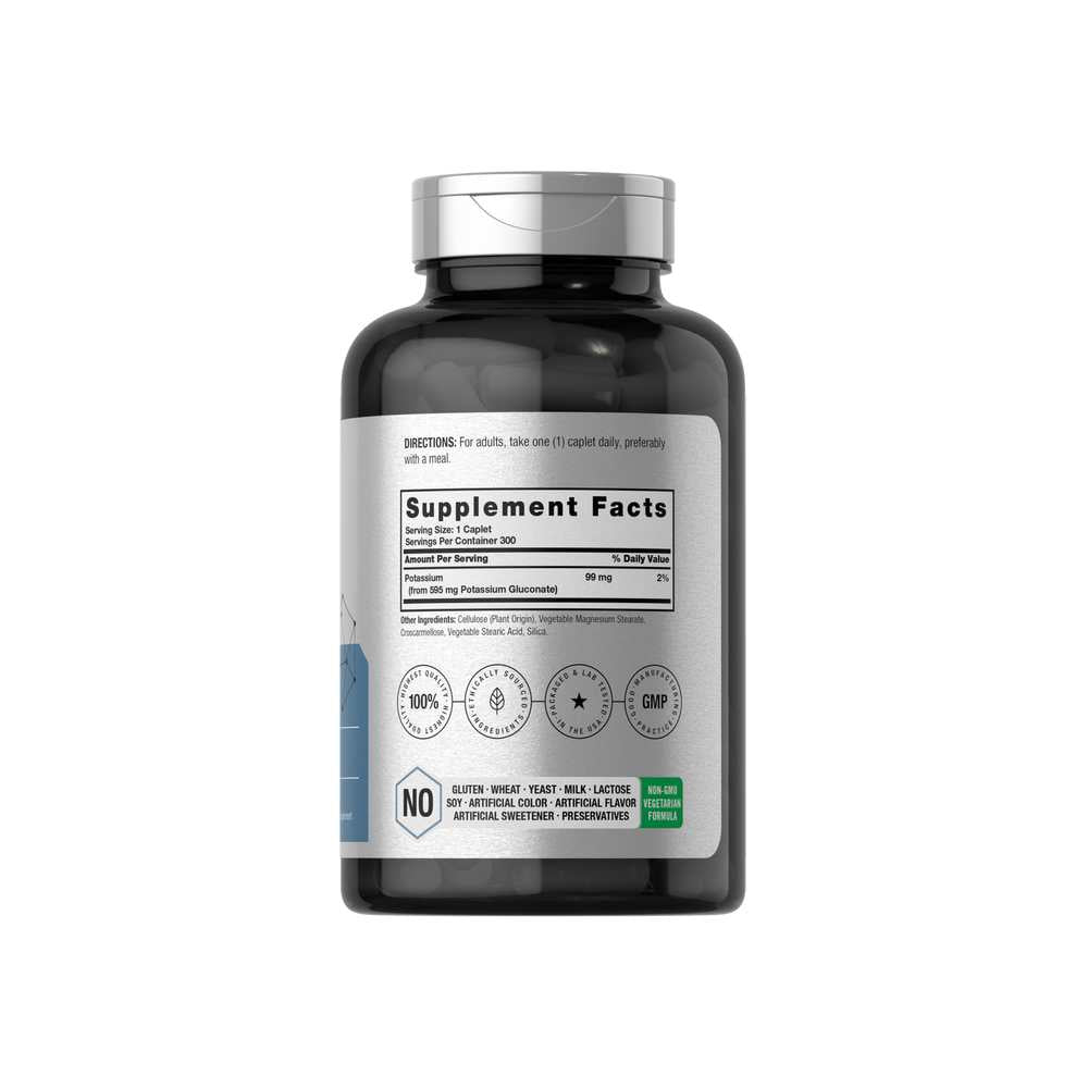 Horbäach Potassium Gluconate 595mg | 300 Tablets thumbnail 2