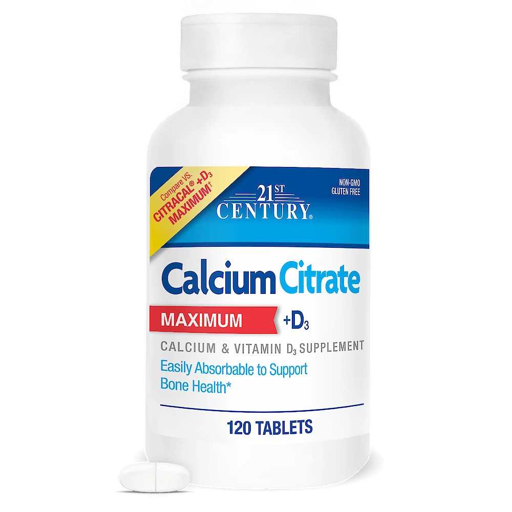 21st Century Calcium Citrate +d3 Maximum 400 Tabs thumbnail 2