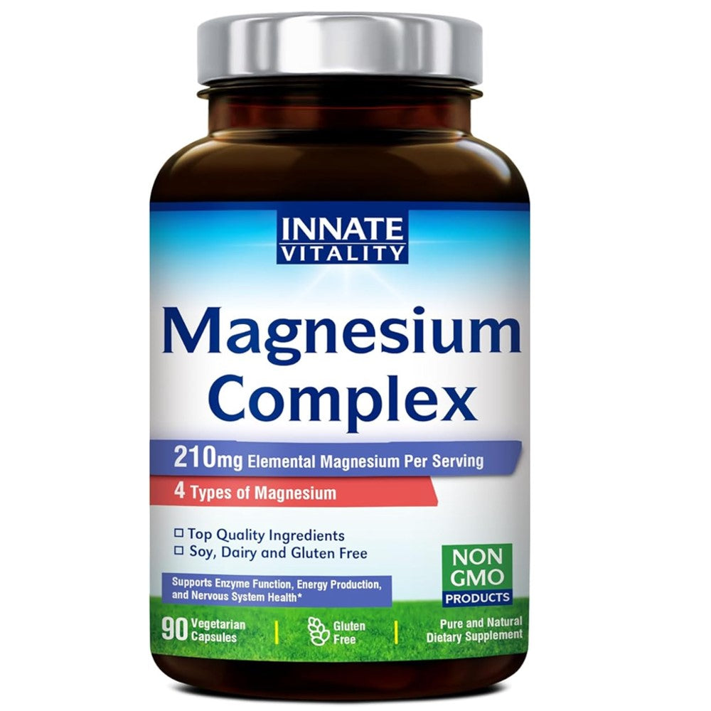 Innate Vitality Magnesium Glycinate 500mg – Advanced Mineral Compound | High Absorption | 120 Vegetarian Capsules thumbnail 7