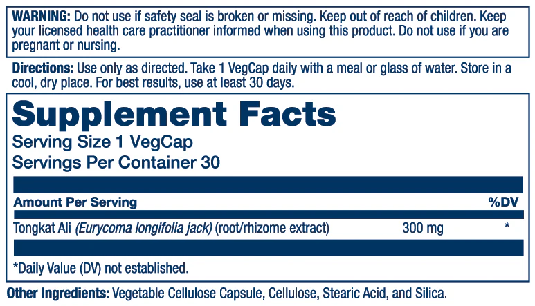 Solaray Tongkat Ali Extract 30 Softgels thumbnail 2