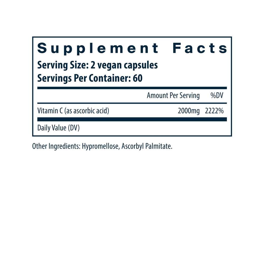 Vital Nutrients Vitamin C 120 Caps thumbnail 3