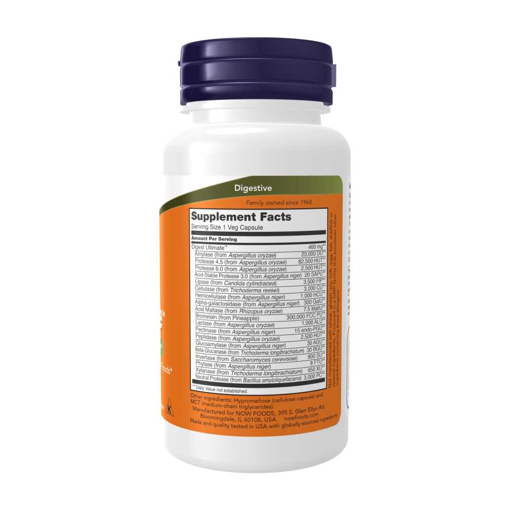 Now Foods Digest Ultimate – Full Spectrum Enzyme Formula – 60 Veg Capsules thumbnail 3