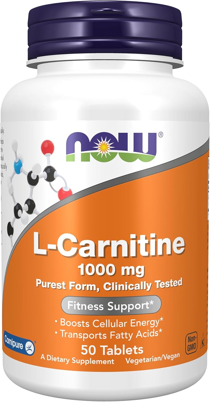 NOW L-Carnitine 1000mg Clinically Tested Fitness Support for Cellular Energy thumbnail 2