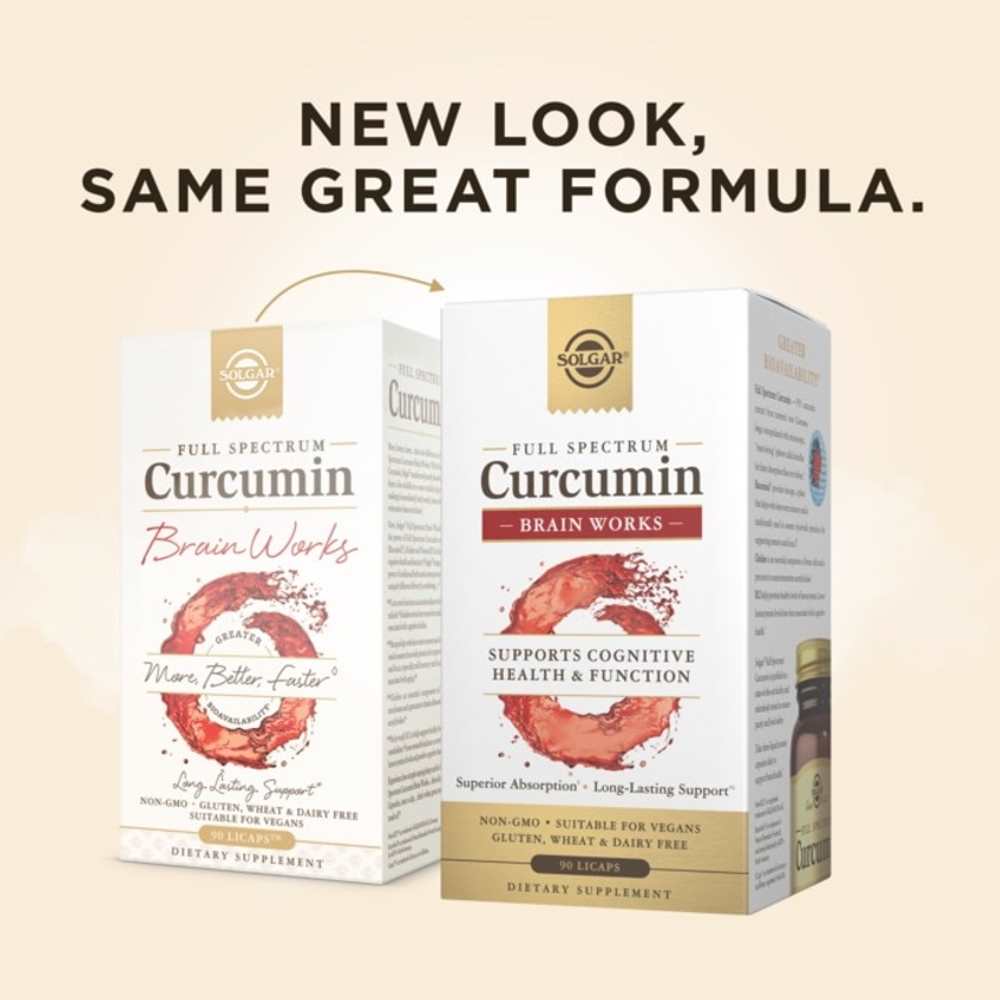 Solgar Full Spectrum Curcumin Brain Works 90 Licaps thumbnail 2