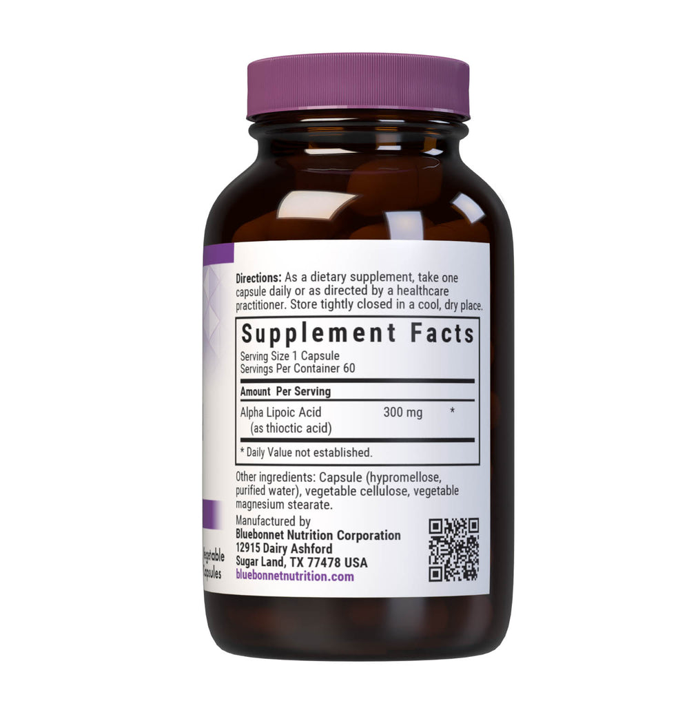 Bluebonnet Nutrition Alpha Lipoic Acid 300 Mg 60 Caps thumbnail 2