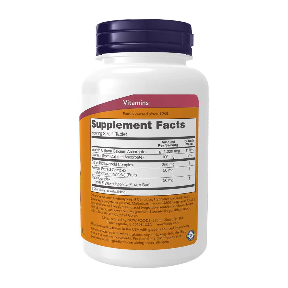 Now Foods Buffered C-1000 Complex – 90 Tablets thumbnail 2
