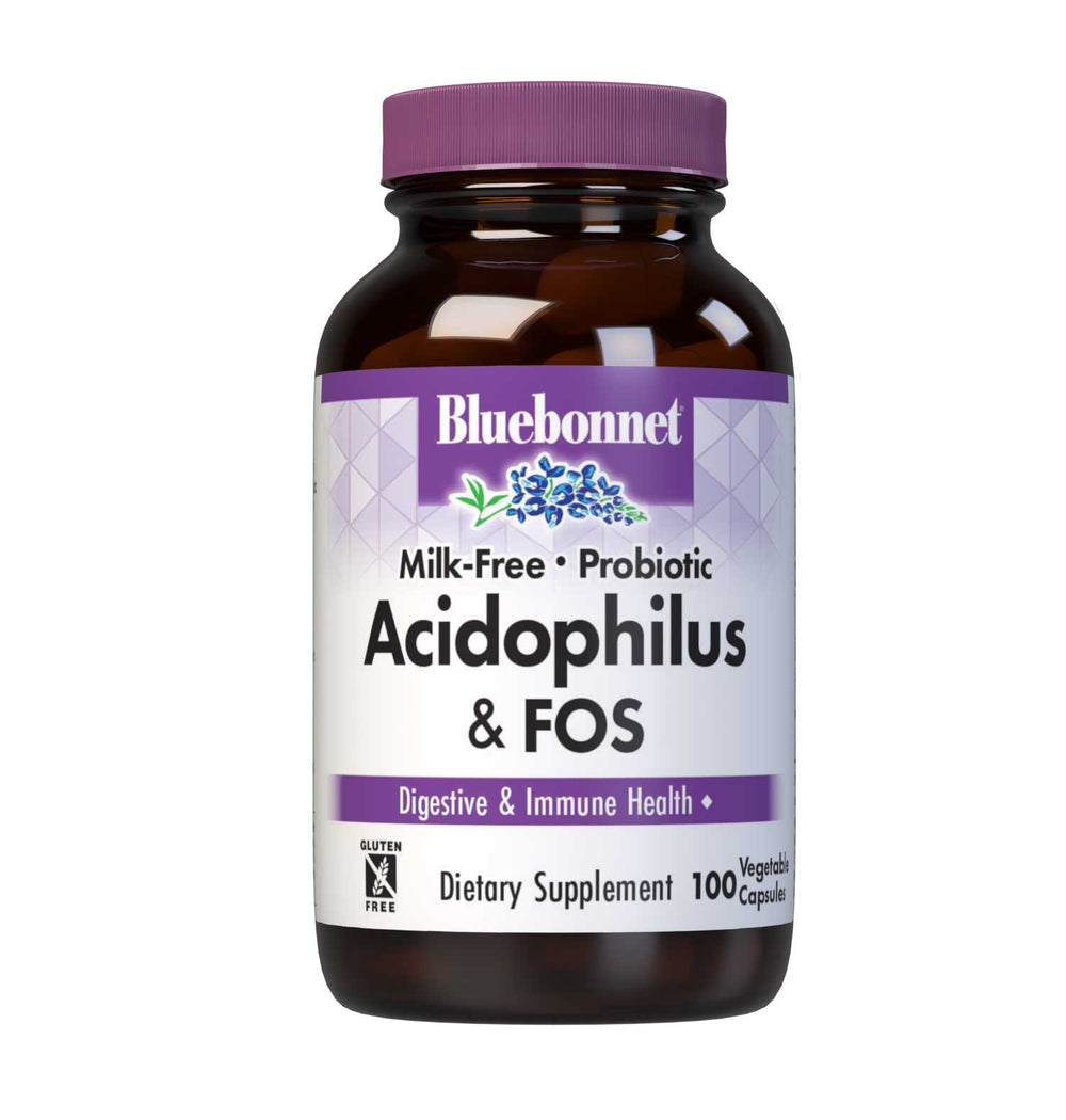 Bluebonnet Nutrition Milk-Free Probiotic Acidophilus & Fos 50 Caps thumbnail 2