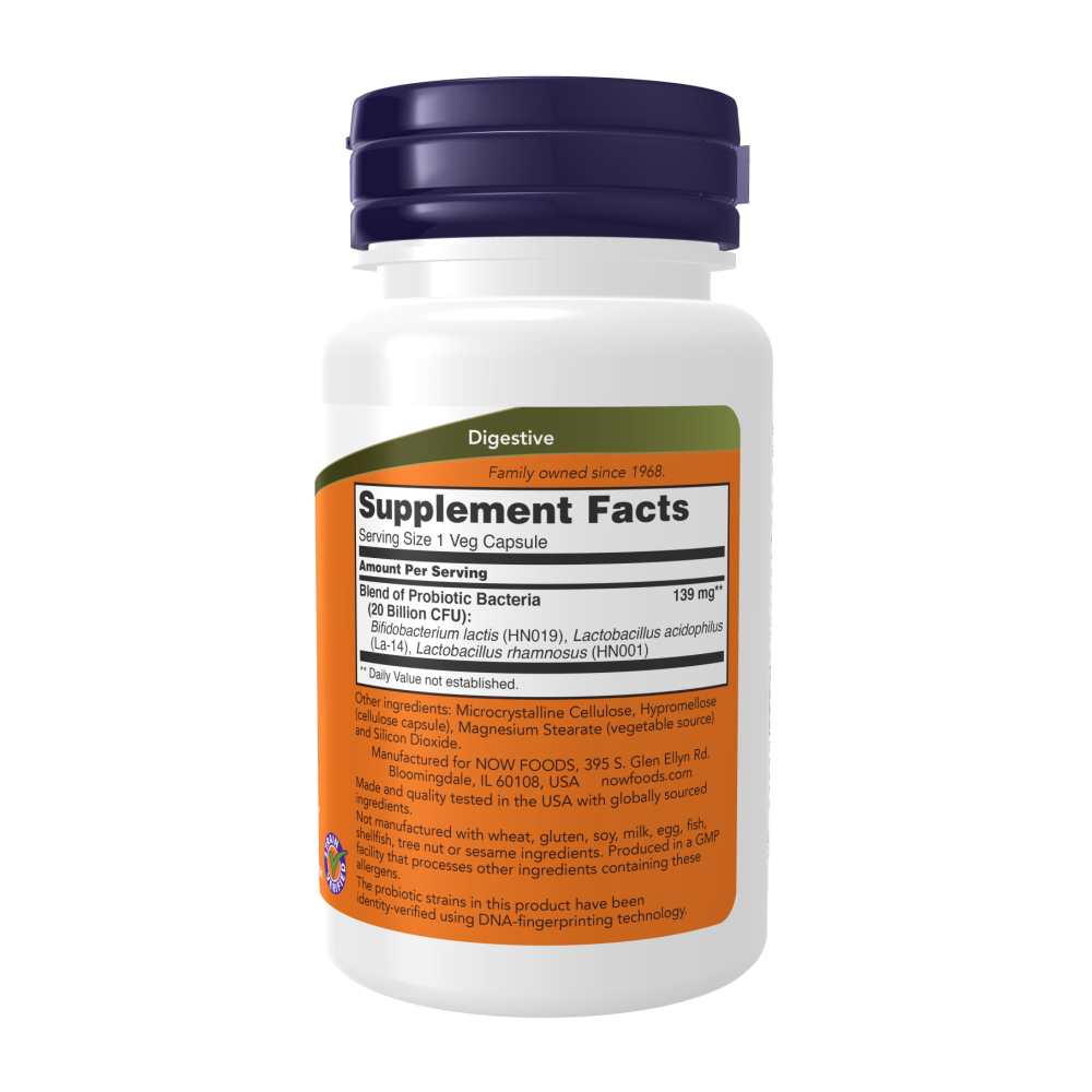Now Foods Women's Probiotic 20 Billion – Vaginal & Digestive Health – 50 Veg Capsules thumbnail 2