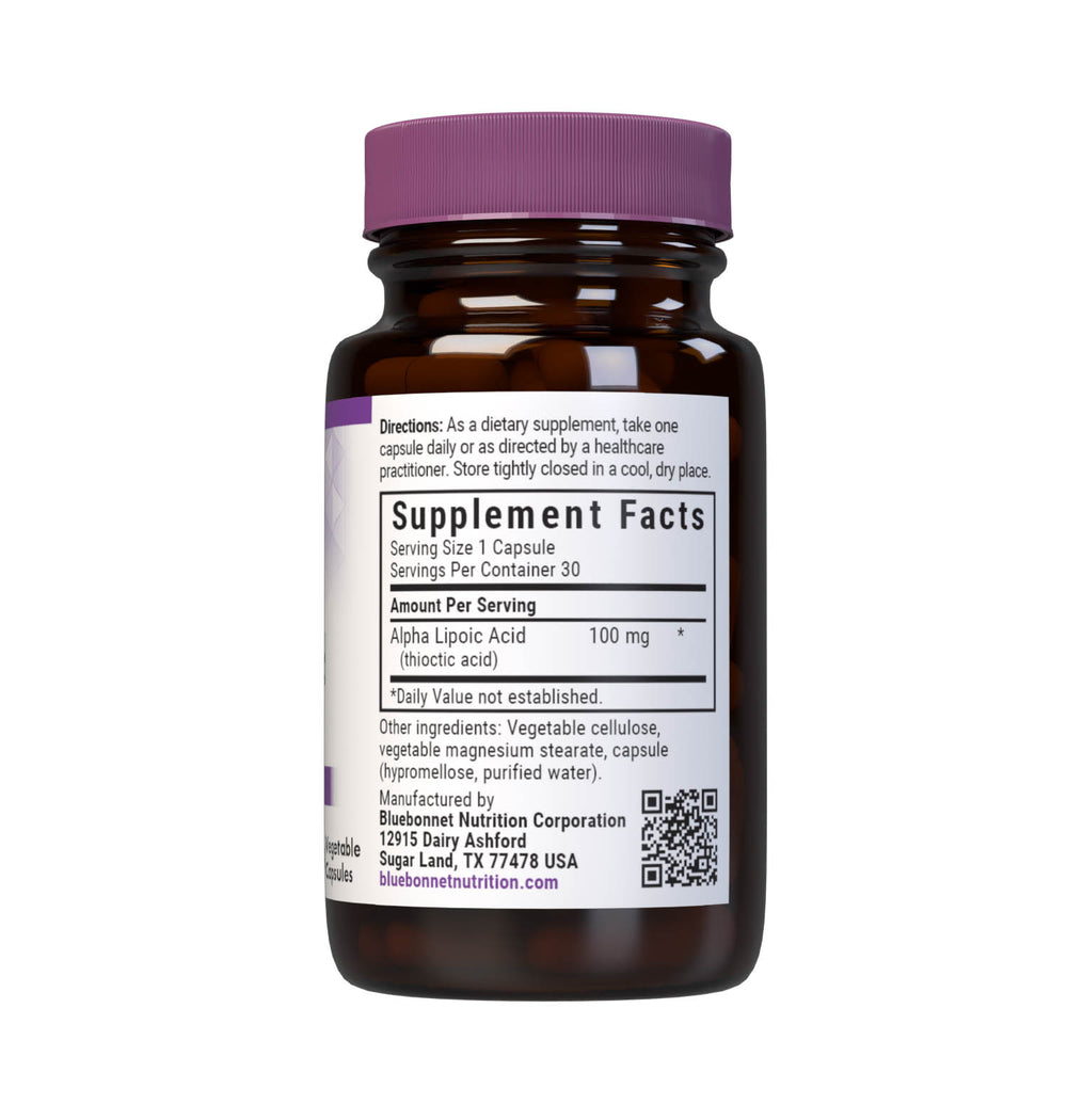 Bluebonnet Nutrition Alpha Lipoic Acid 100 Mg 30 Caps thumbnail 2