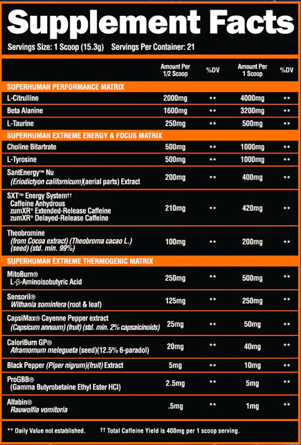 Alpha Lion Super Human Burn Extreme 340g thumbnail 2
