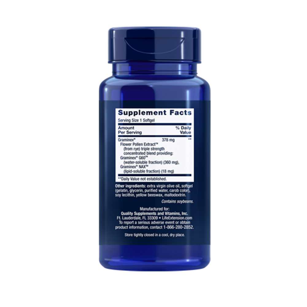 Life Extension Triple Strength Prosta Pollen™ 30 Softgels thumbnail 2