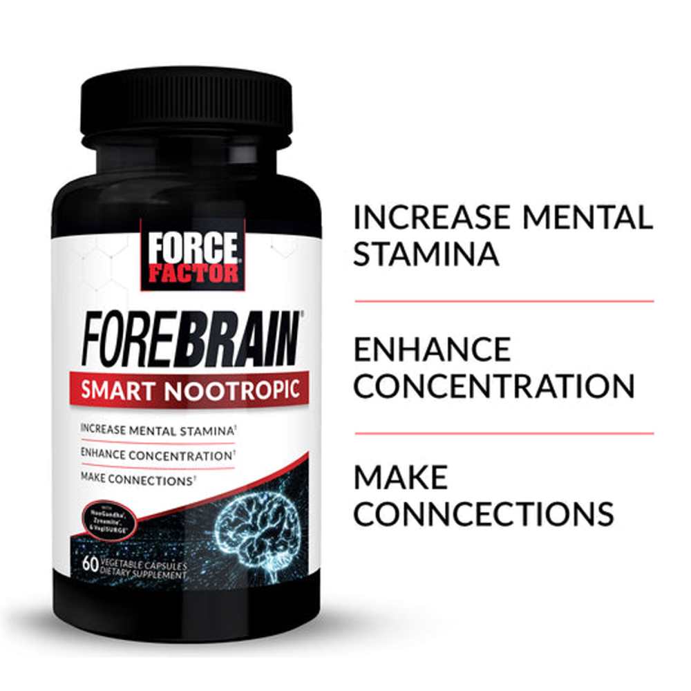 Force Factor Forebrain Smart Nootropic – 60 Capsules thumbnail 2