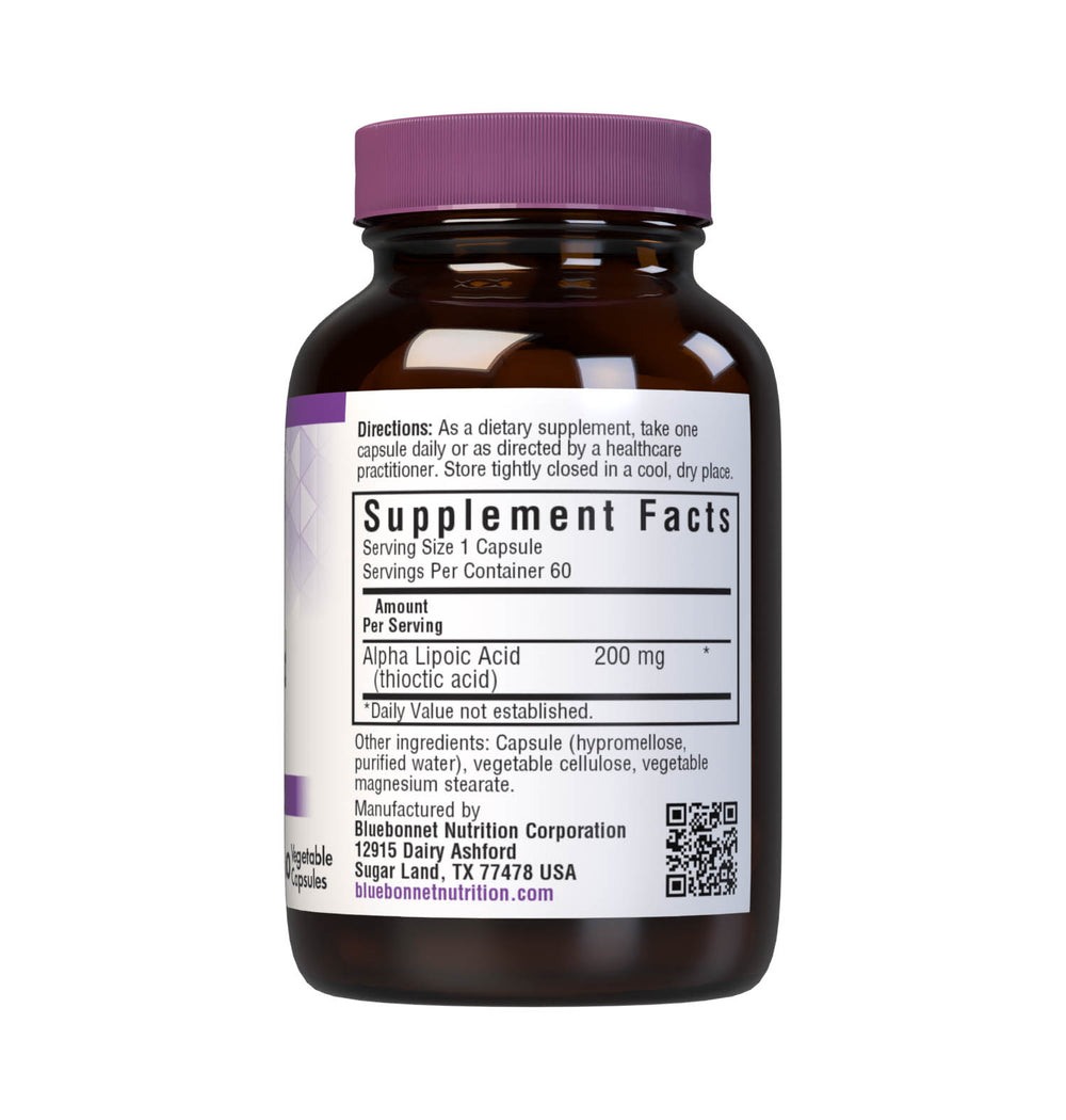 Bluebonnet Nutrition Alpha Lipoic Acid 200 Mg 60 Caps thumbnail 2