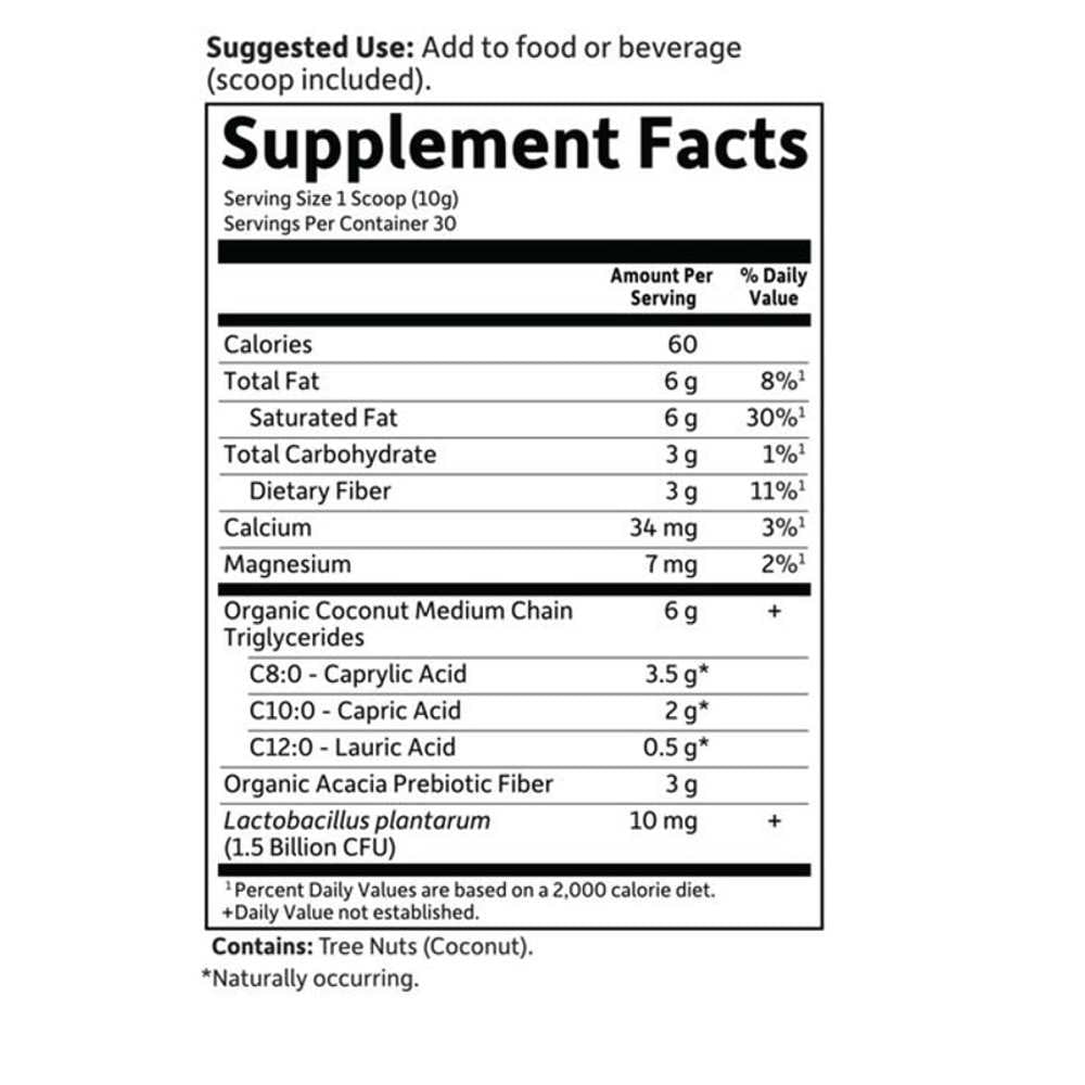 Garden of Life Dr. Formulated Keto Organic Mct 10.58oz (300g) Powder thumbnail 2