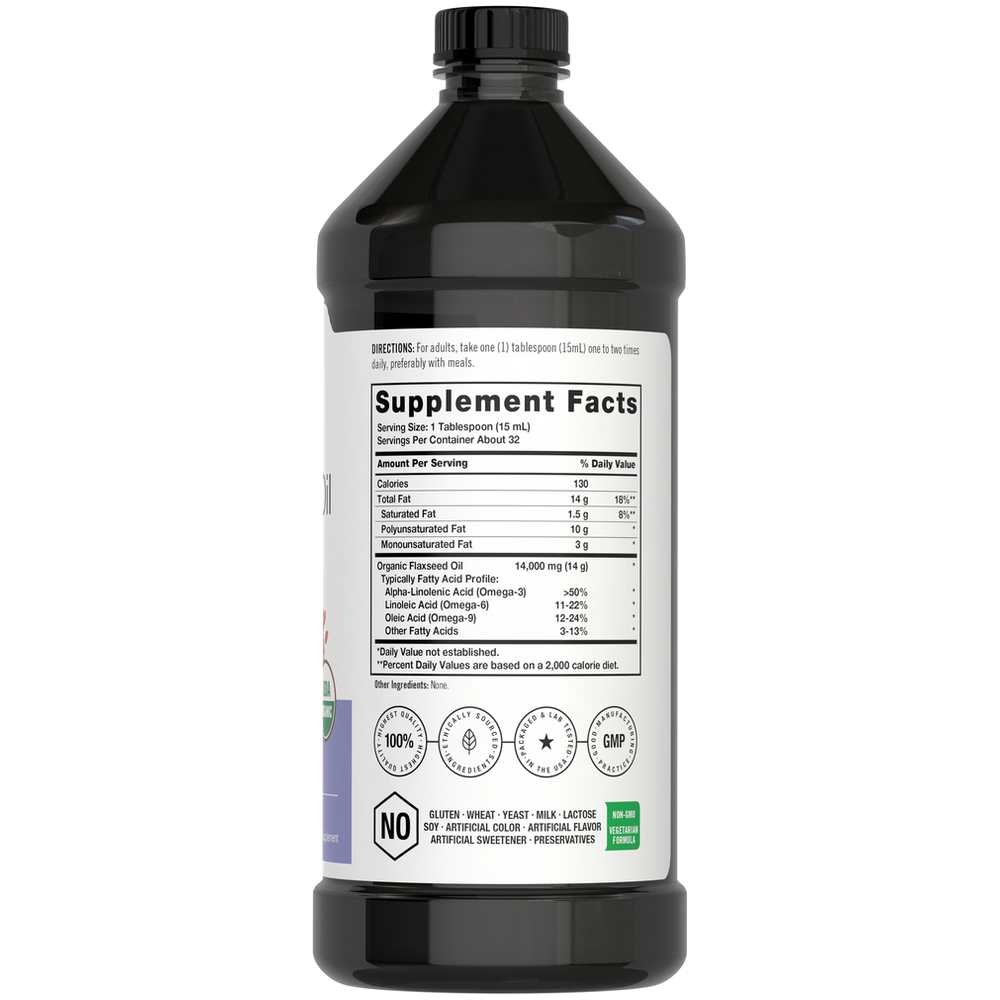 Horbäach Flaxseed Oil | 16 oz Liquid thumbnail 2