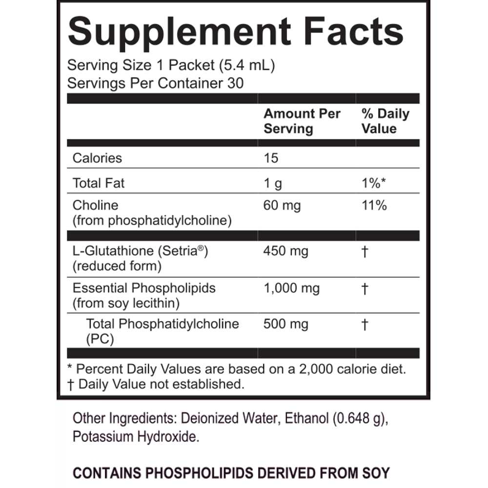 Lypo-Spheric Glutathione Liposomal Supplement – 30 Packets thumbnail 2