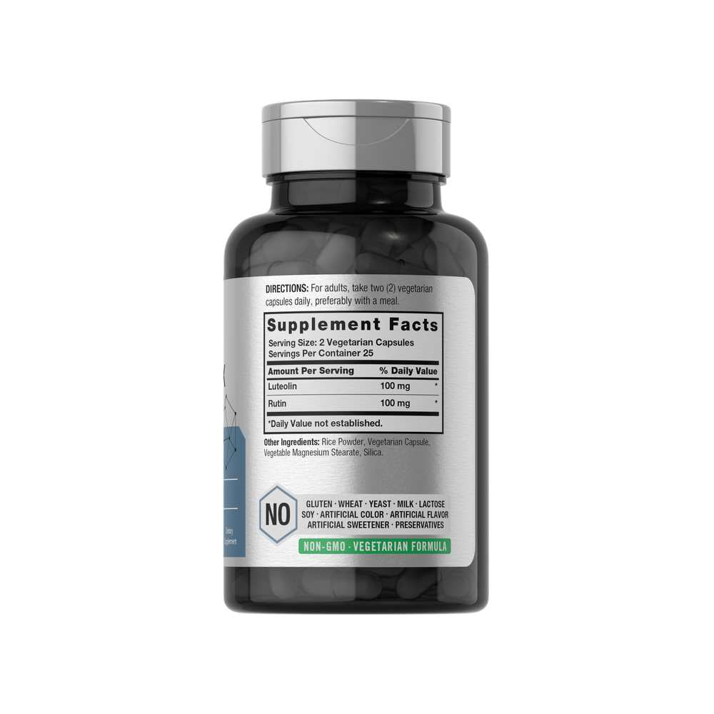 Horbäach Luteolin Complex 200mg per Serving | 50 Capsules thumbnail 2