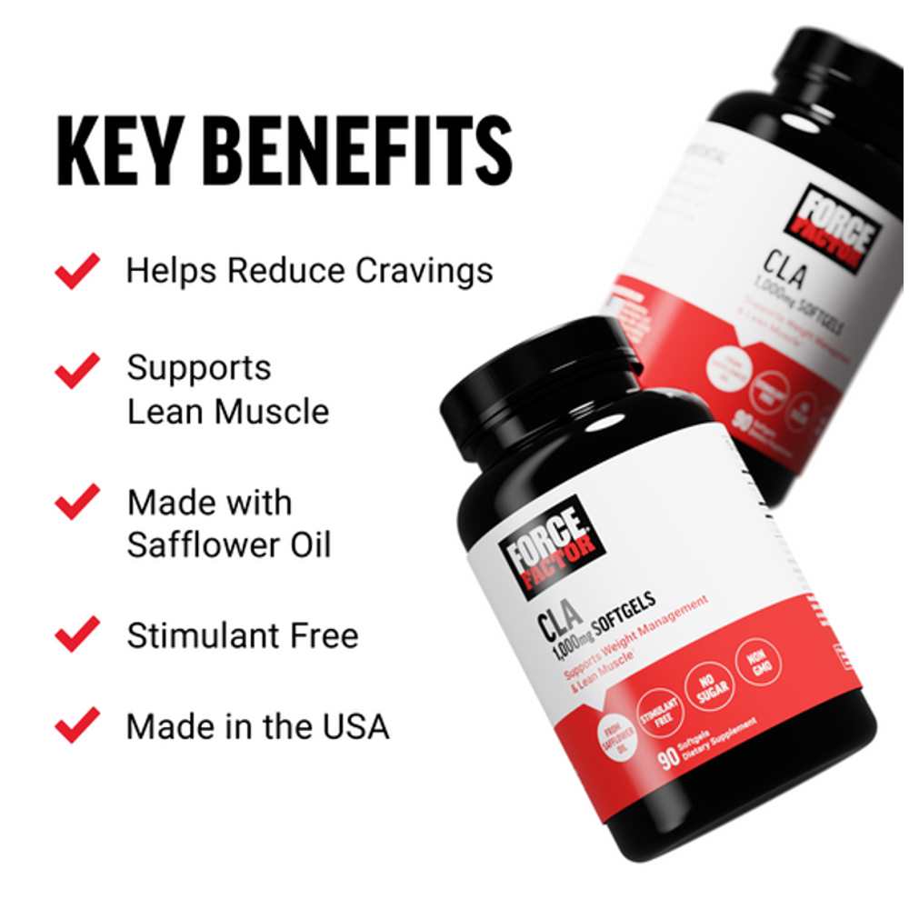 Force Factor Cla – 90 Softgels thumbnail 2