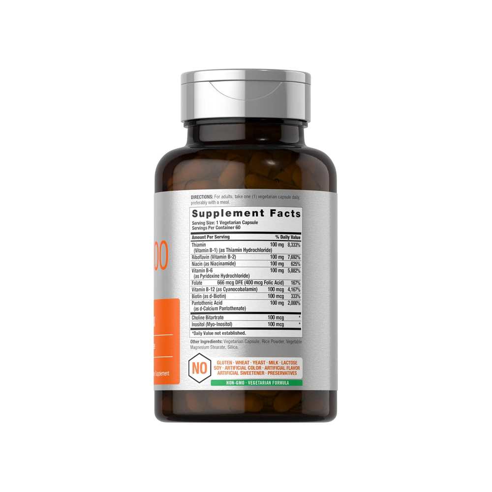Horbäach Vitamin B-100 Complex | 60 Capsules thumbnail 2