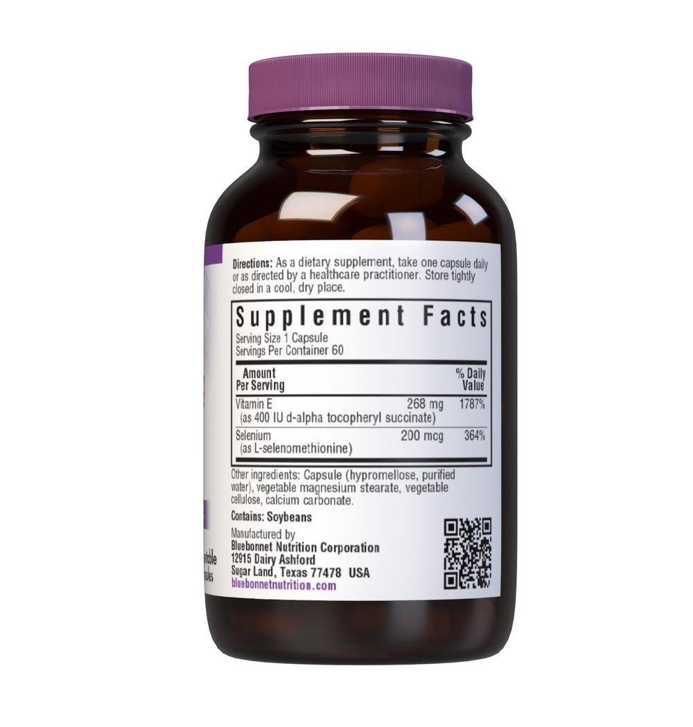 Bluebonnet Nutrition Dry E-400 Iu & Selenium 60 Caps thumbnail 3