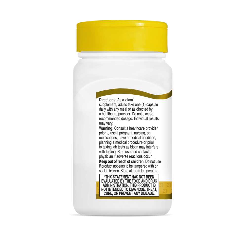 21st Century Biotin 5000 Mcg 110 Caps thumbnail 2