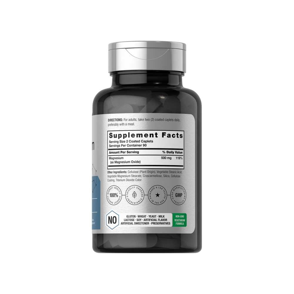 Horbäach Magnesium 500mg per Serving | 180 Caplets thumbnail 2