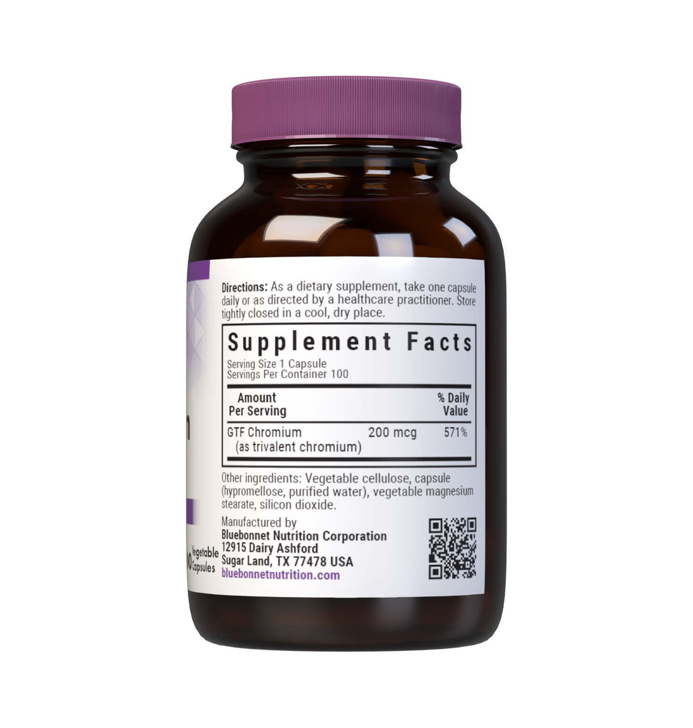 Bluebonnet Nutrition Gtf Chromium 200 Mcg 100 Caps thumbnail 2