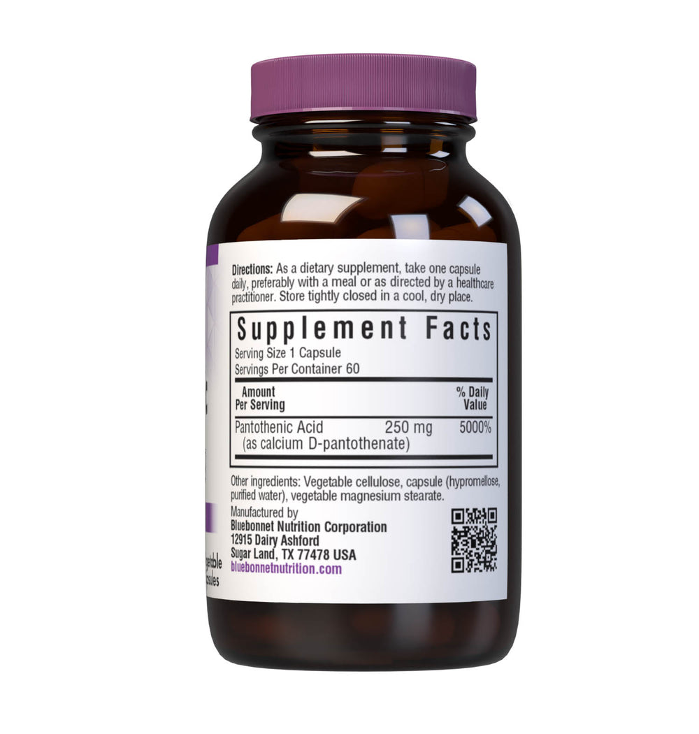 Bluebonnet Nutrition Pantothenic Acid 250 Mg 60 Caps thumbnail 2