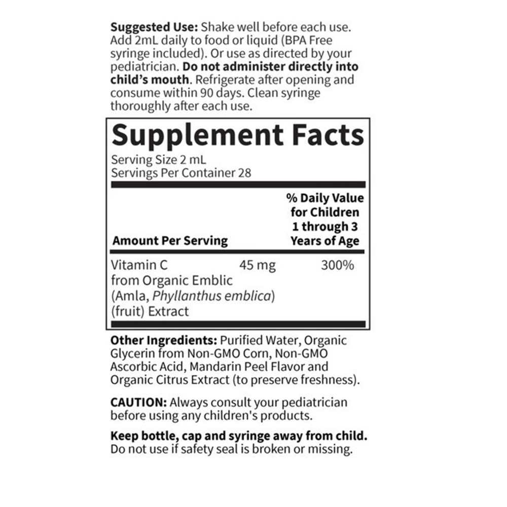 Garden of Life Baby Vitamin C 1.9 Fl Oz (56ml) Liquid thumbnail 2