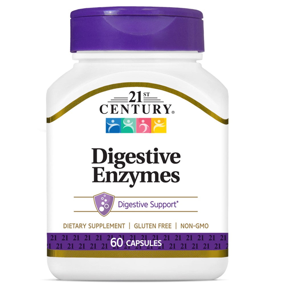 21st Century Digestive Enzymes, Proprietary Blend, Healthy Digestion, 60 Capsules thumbnail 5
