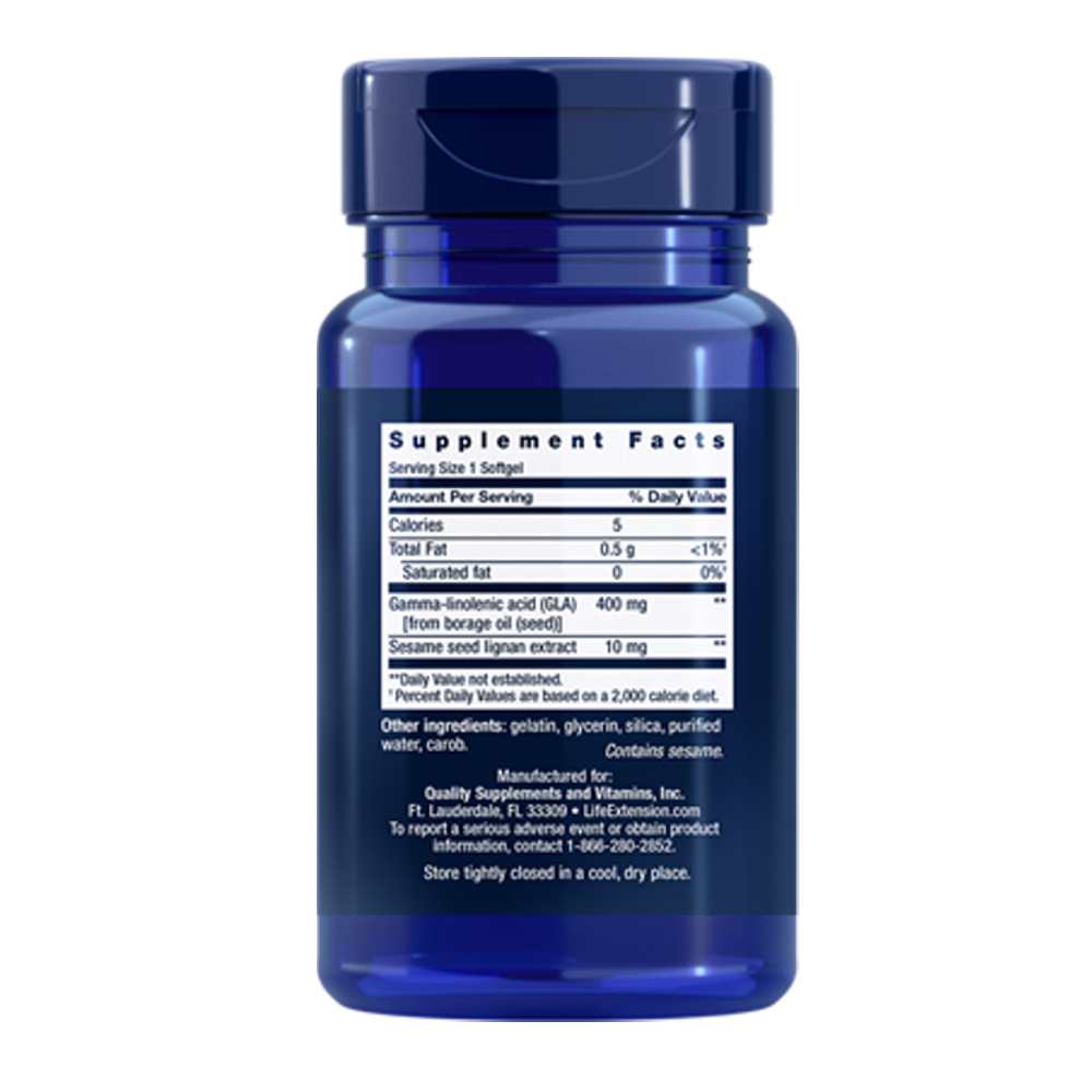 Life Extension Mega Gla Sesame Lignans 30 Softgels thumbnail 2