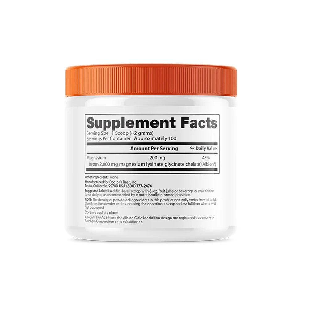 Doctor's Best Magnesium Powder with Lycinate Glycinate - Muscle Relaxation & Support thumbnail 3