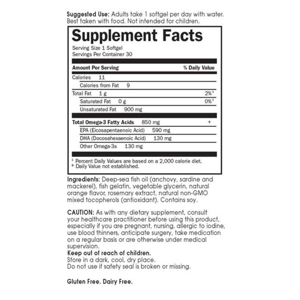 Garden of Life Minami Omega-3 Orange 30 Softgels thumbnail 3