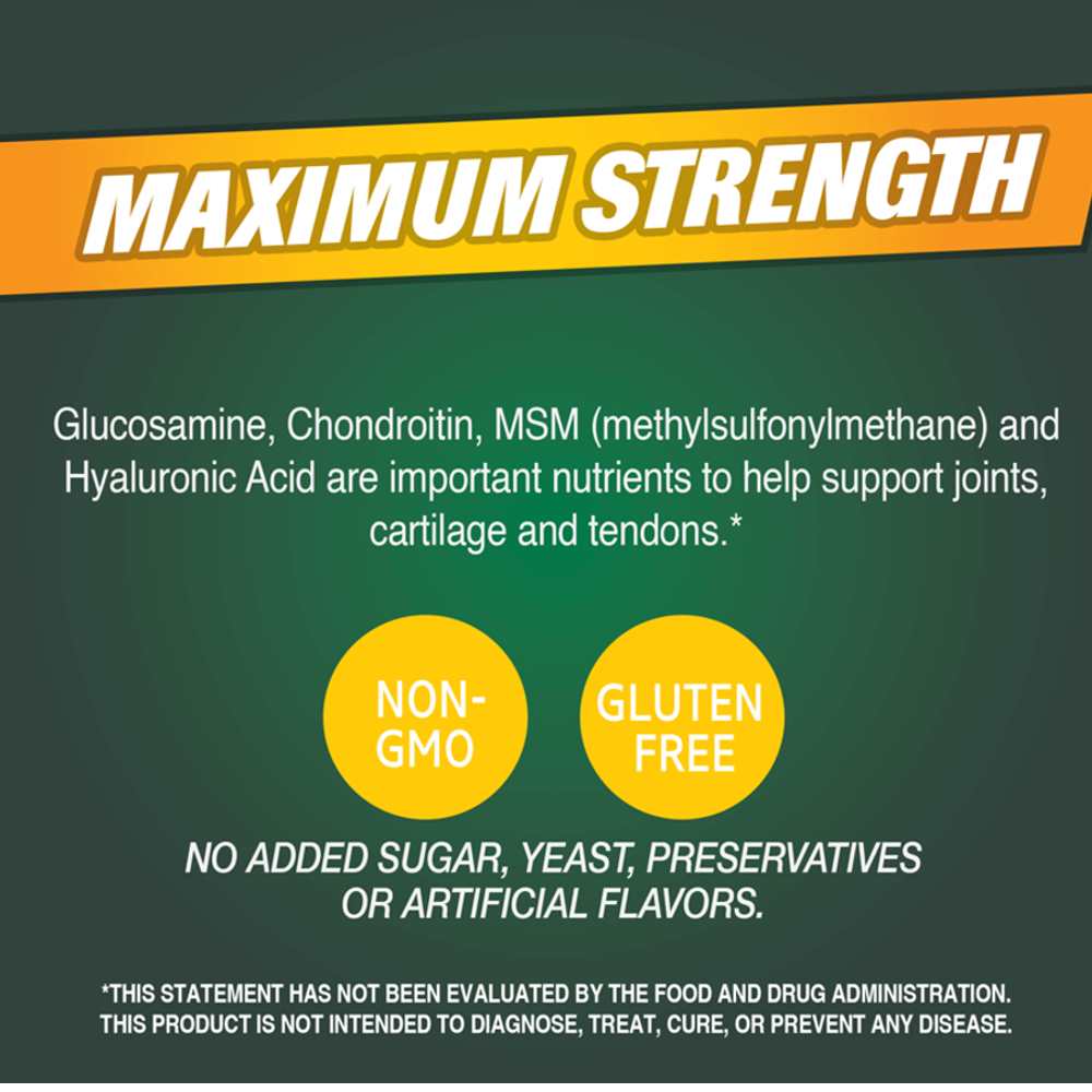 21st Century Glucosamine & Chondroitin Plus Hyaluronic Acid Plus Msm 120 Tabs thumbnail 2