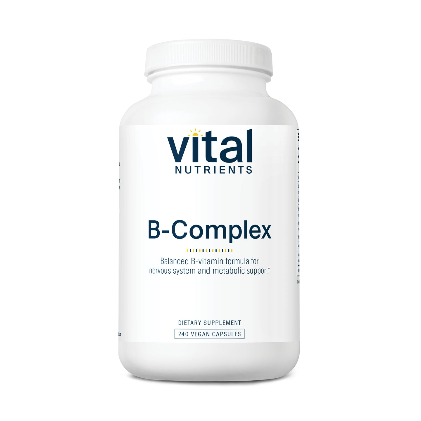 Vital Nutrients B-Complex 120 Caps thumbnail 2