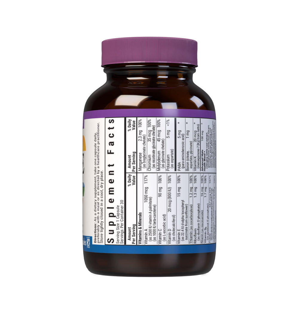 Bluebonnet Nutrition One for Men Whole Food-Based Multiple 30 Caps thumbnail 4
