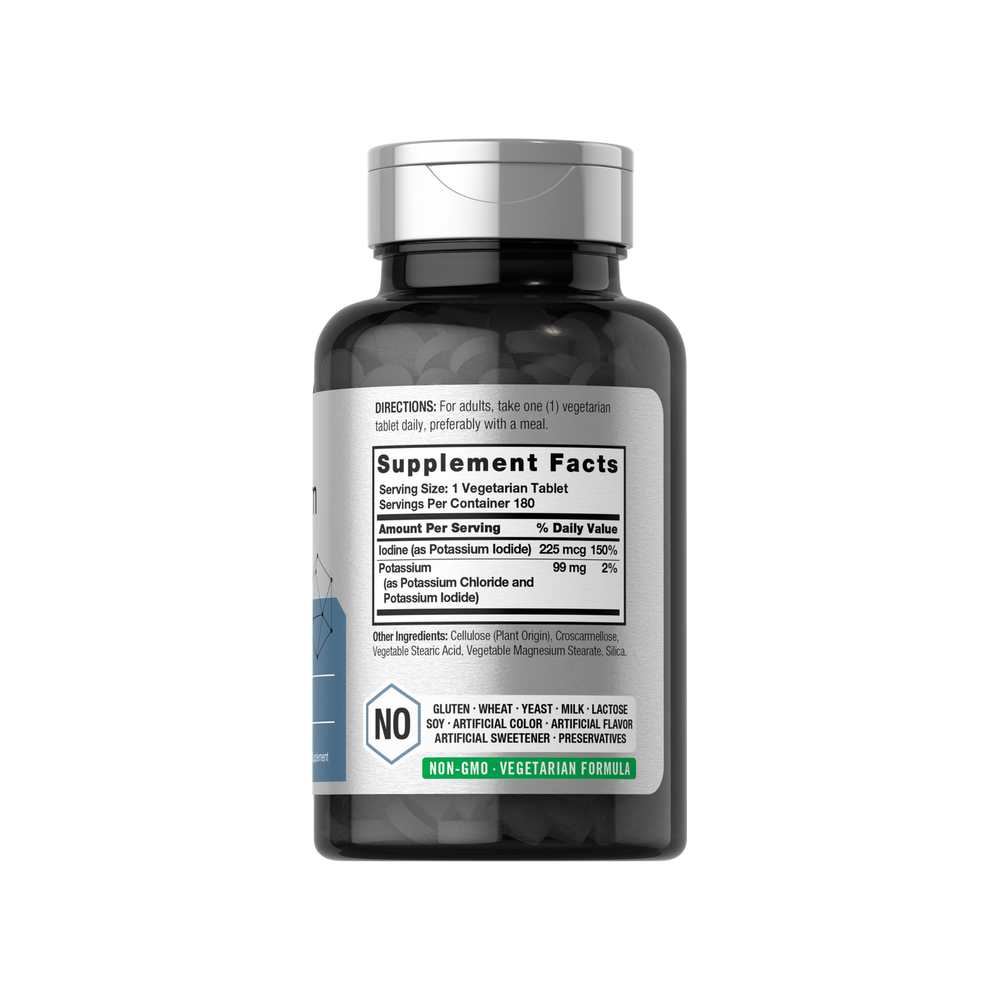 Horbäach Potassium Plus Iodine | 180 Tablets thumbnail 2