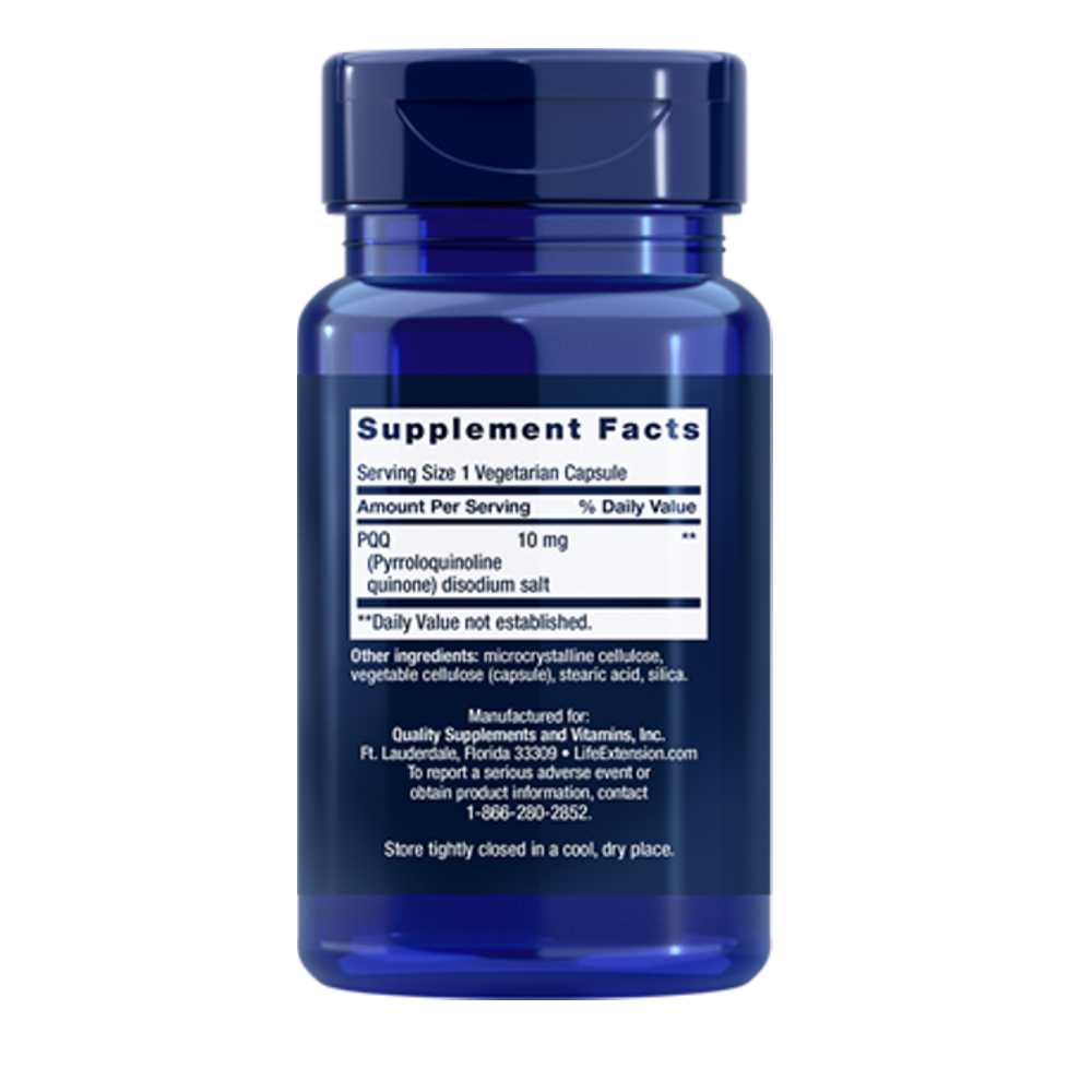 Life Extension Pqq Pyrroloquinoline Quinone 10 Mg, 30 Vegetarian Capsules thumbnail 2