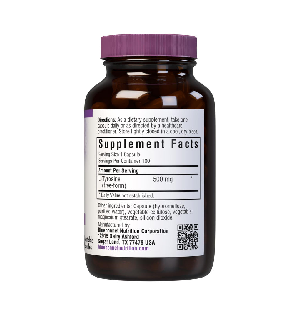 Bluebonnet Nutrition L-Tyrosine 500 Mg 100 Caps thumbnail 2