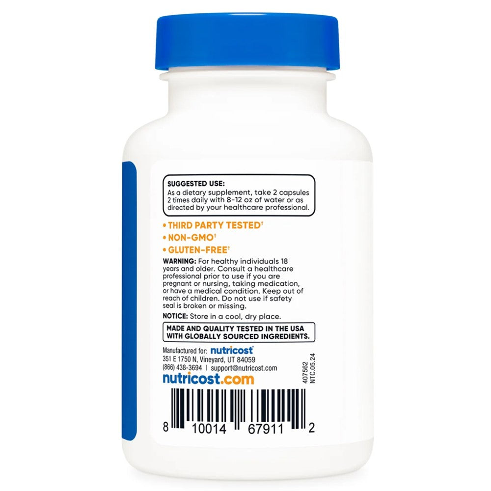 Nutricost Alpha Gpc 600mg – High-Potency Choline Supplement, 60 Capsules thumbnail 2