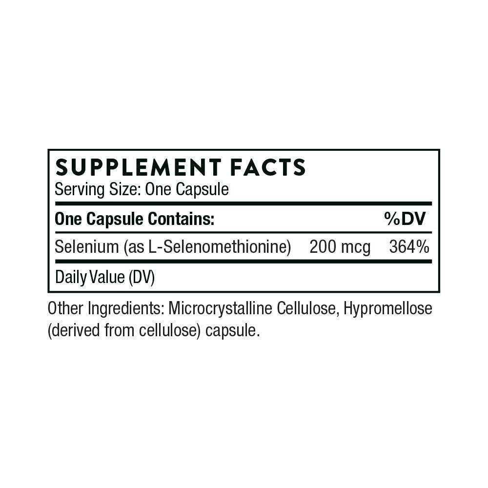 Thorne Selenium 200 Mcg – 60 Capsules, Dietary Supplement thumbnail 2