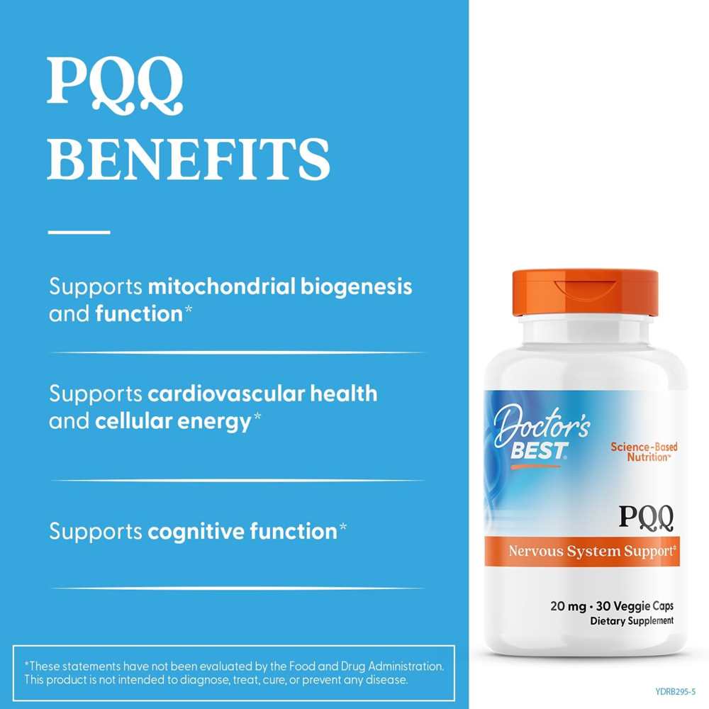 Doctor’s Best Bio Pqq® Supplement | 20mg Pqq (30 Veggie Caps) thumbnail 2
