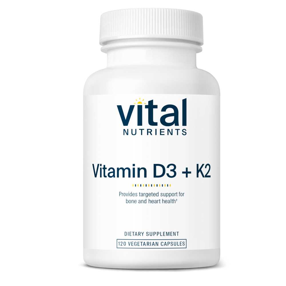 Vital Nutrients Vitamin D3 + K2 60 Caps thumbnail 2