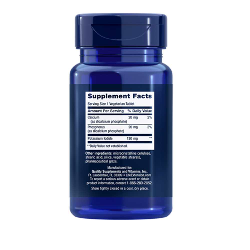 Life Extension Potassium Iodide 130 Mg, 14 Vegetarian Tablets thumbnail 2