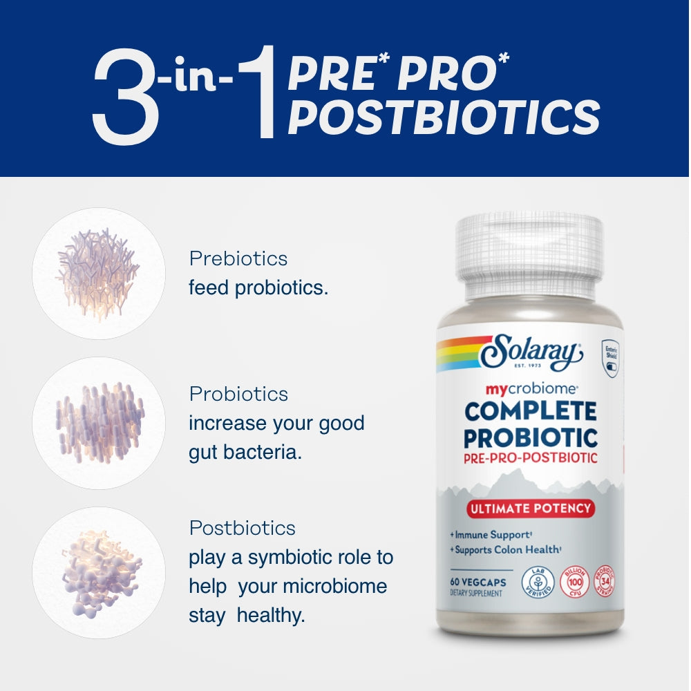 Solaray Mycrobiome Complete Probiotic Ultimate Potency 60 caps thumbnail 2