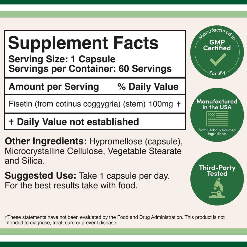 Double Wood Fisetin – 100 Mg – 60 Capsules thumbnail 2