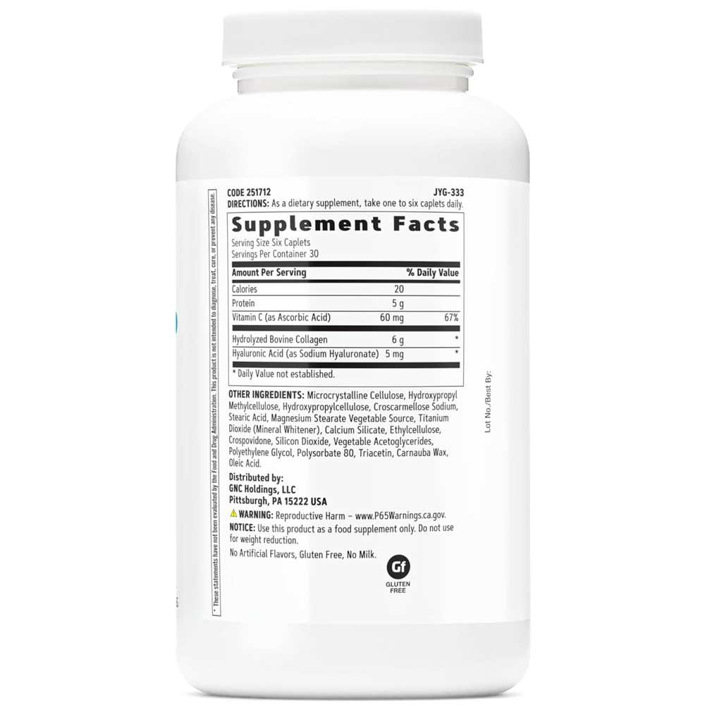 Gnc Women’s Collagen Supplement – 180 Caplets | Beauty Basics for Skin Repair & Hydration thumbnail 2