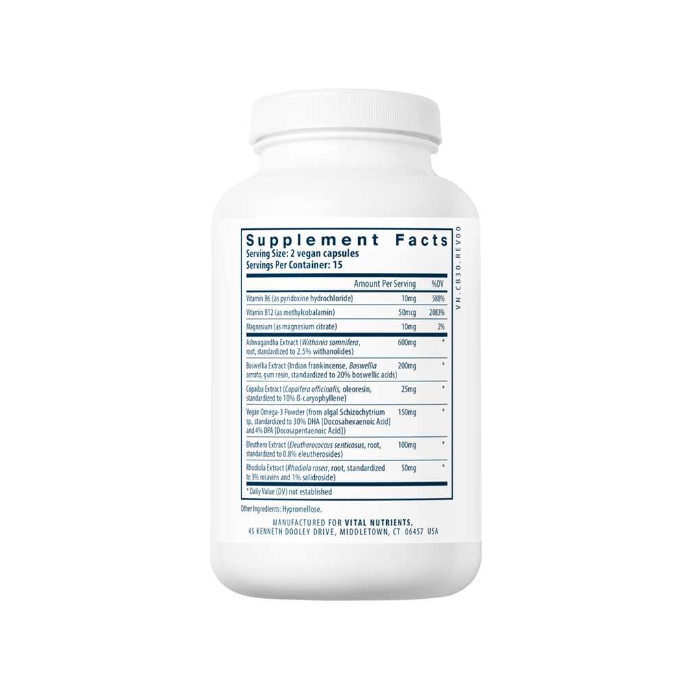 Vital Nutrients Cortisol Balance 30 Caps thumbnail 3